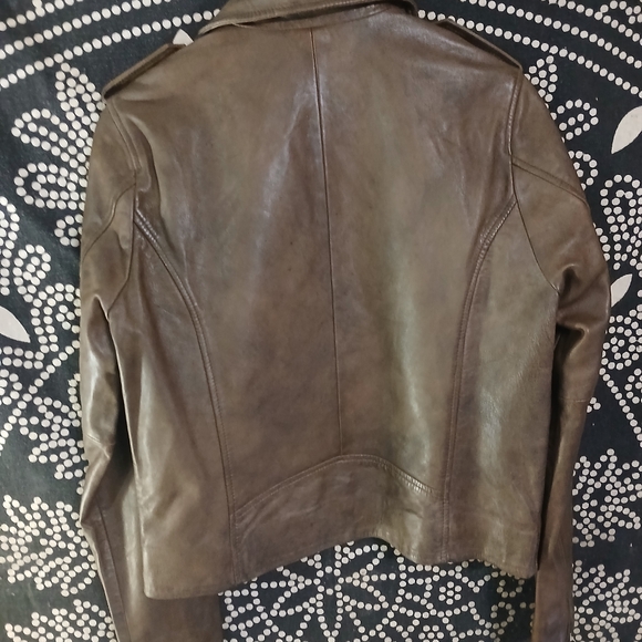 Brown Leather Jacket - Picture 4 of 14